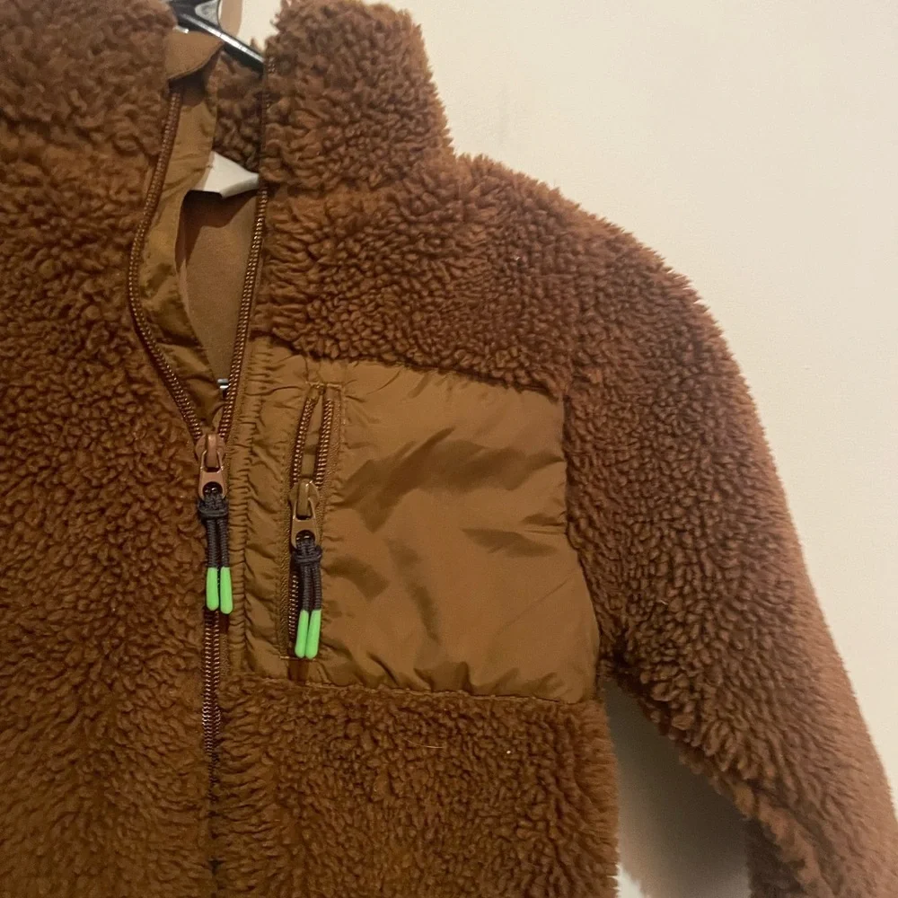 H&M Teddy brown jacket‎ size 3-4t